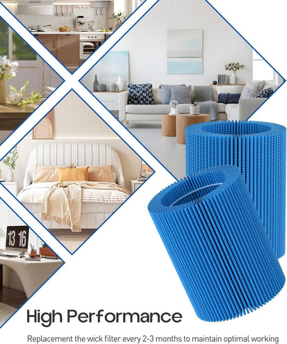 4 Pack of Upgrade Humidifier Wick Filter Replacement Compatible with Canopy Bedside and Nursery Humidifier, Blue Spunlace Nonwoven Wick Filter