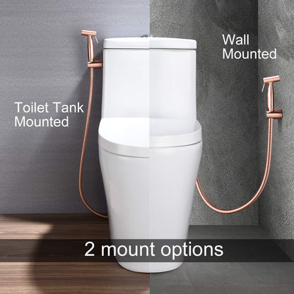 Rose Gold Handheld Bidet Sprayer for Toilet & Cloth Diaper Cleaning