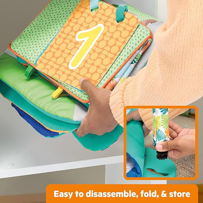 Bright Starts Tropical Treetop Baby Activity Gym & Tummy Time Mat, Ages Newborn & Up