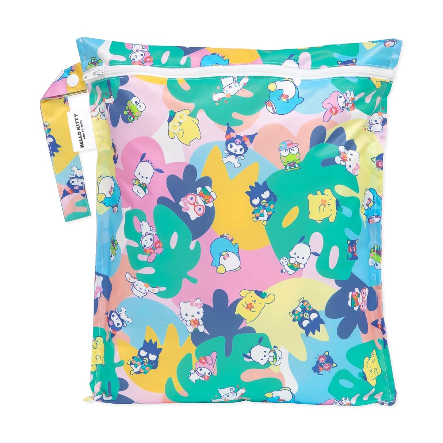 Bumkins Disney Waterproof Wet Bag for Baby, Travel, Swim Suit, Cloth Diapers, Pump Parts, Pool, Gym Clothes, Toiletry, Strap to Stroller, Daycare, Zip Reusable Bag, Packing Pouch, Winnie the Pooh