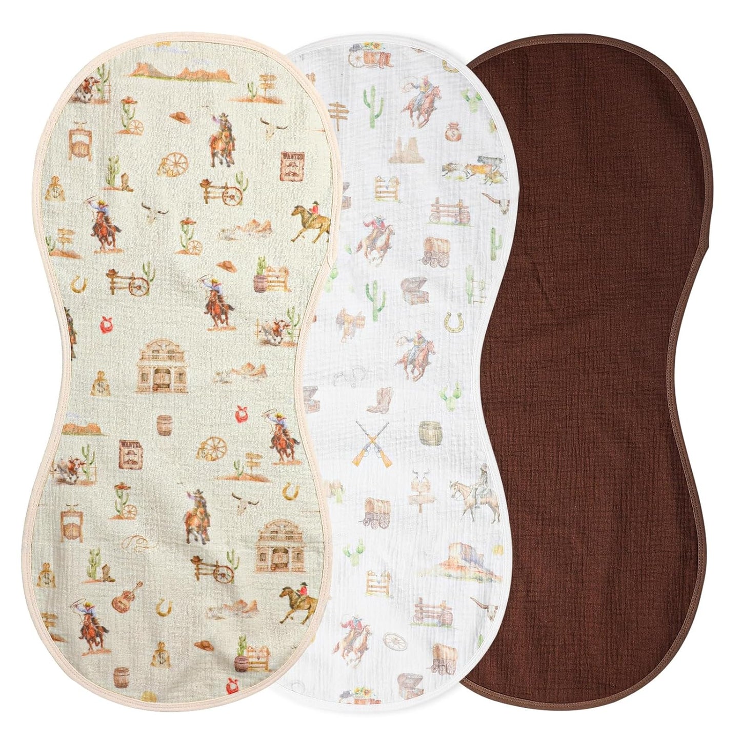 Hahafelt 3 Pcs Changing Pad Liners Fits in Peanut Shape Changing Pad Waterproof Diaper Mats Organic Cotton Peanut Mats are Warm on Baby's Back, Washable Reusable (Starry Style,Multicolor)