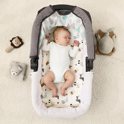 PHF 3 Pack Soft Mini Crib Sheets, Floral & Animal Pack N Play Sheets for Baby Boys Girls, No Slip Universal Fit for Pack N Play, Playard, Portable and Mini Crib Mattresses,Floral & Animal