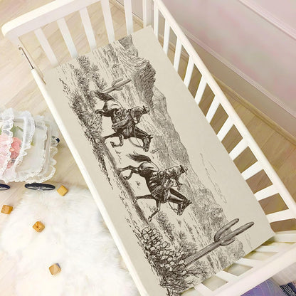 Baby Crib Sheet Cute Goose Flowers Crib Mattress for Boys and Girls Playard Sheet Soft Breathable Fitted Baby Mattress Cover 52x28in