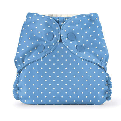 Esembly Cloth Diaper Cover - Reusable Swim Diaper, Waterproof, Breathable - Adjustable Outer Layer Over Absorbent Inner for Blowout Protection - Sea Glass, Size 2 (18-35lbs)