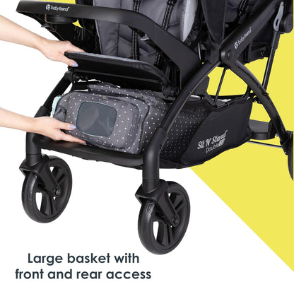 Baby Trend Sit N' Stand® Double 2.0 Stroller, Dash Black