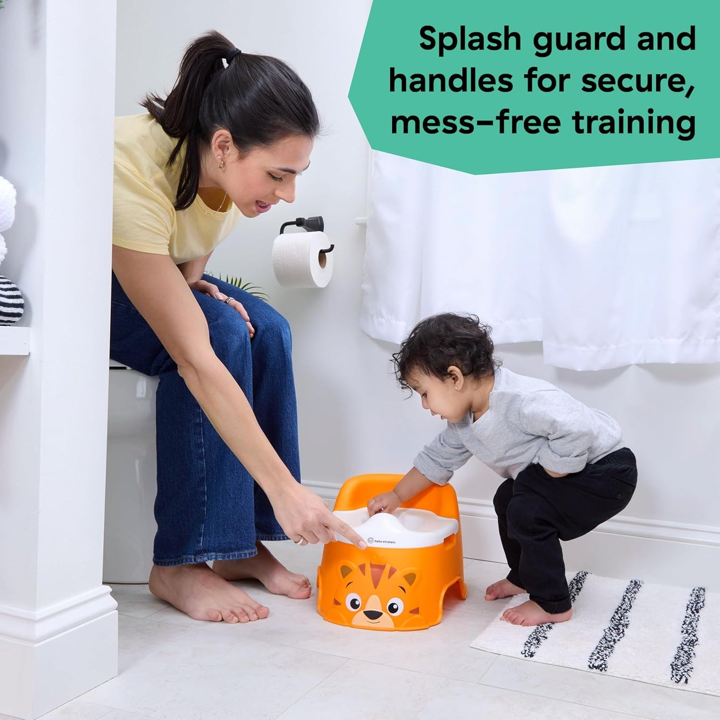 Baby Einstein Geared for Success 2-in-1 Potty Training System, Toilet & Potty Seat Included, Ages 18+ Months, with Music and Spinning Gears