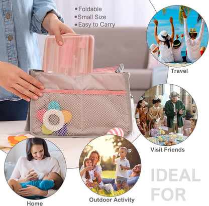 6 in 1 Cleaning Brush Set with Silicone Bottle, Nipple, Straw, Soap Dispenser, Drying Rack for Baby and Water Bottles, Space Saving Essentials for Home and Travel