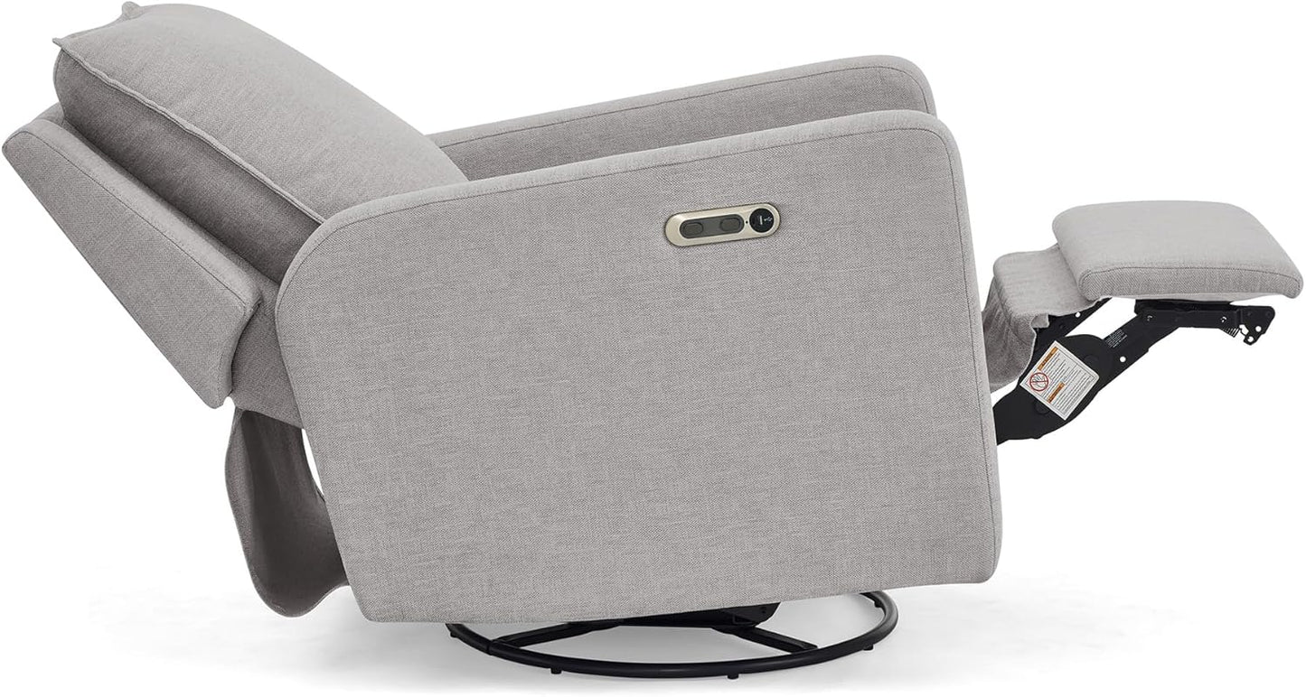 babyGap Harlowe Power Recliner with USB-A and Type-C Ports by Delta Children - Greenguard Gold Certified – Stain-Resistant Performance Fabric is Oeko-TEX Standard 100 Certified, Sand