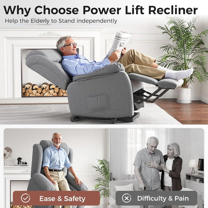 Amopatio Swivel Glider Recliner for Indoor, Nursery Rocker Chair Upholstered Single Sofa with Side Pockets and Footrest for Living Room Bedroom