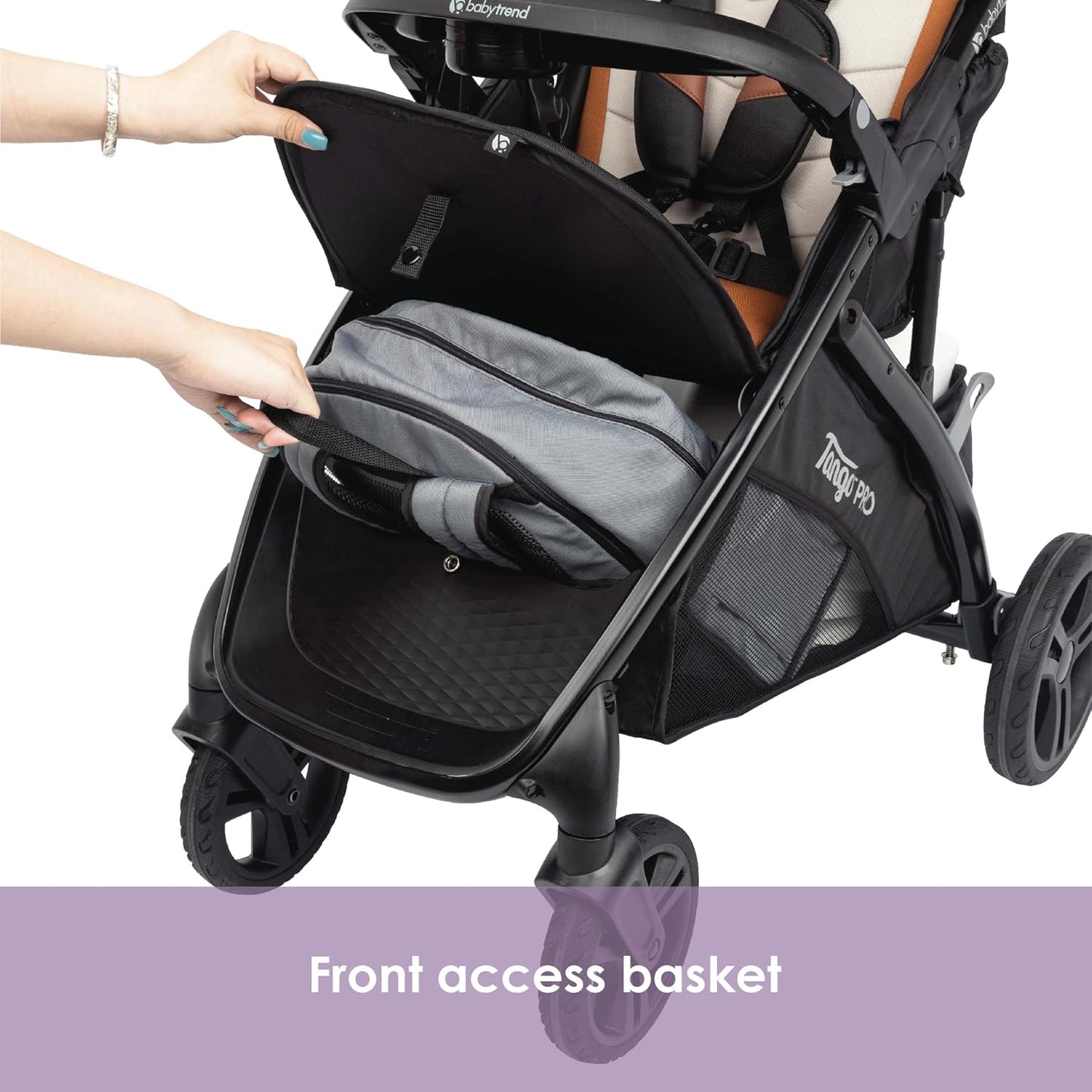 Baby Trend Tango PRO Travel System with Secure-Lift Infant Car Seat, Dash Black