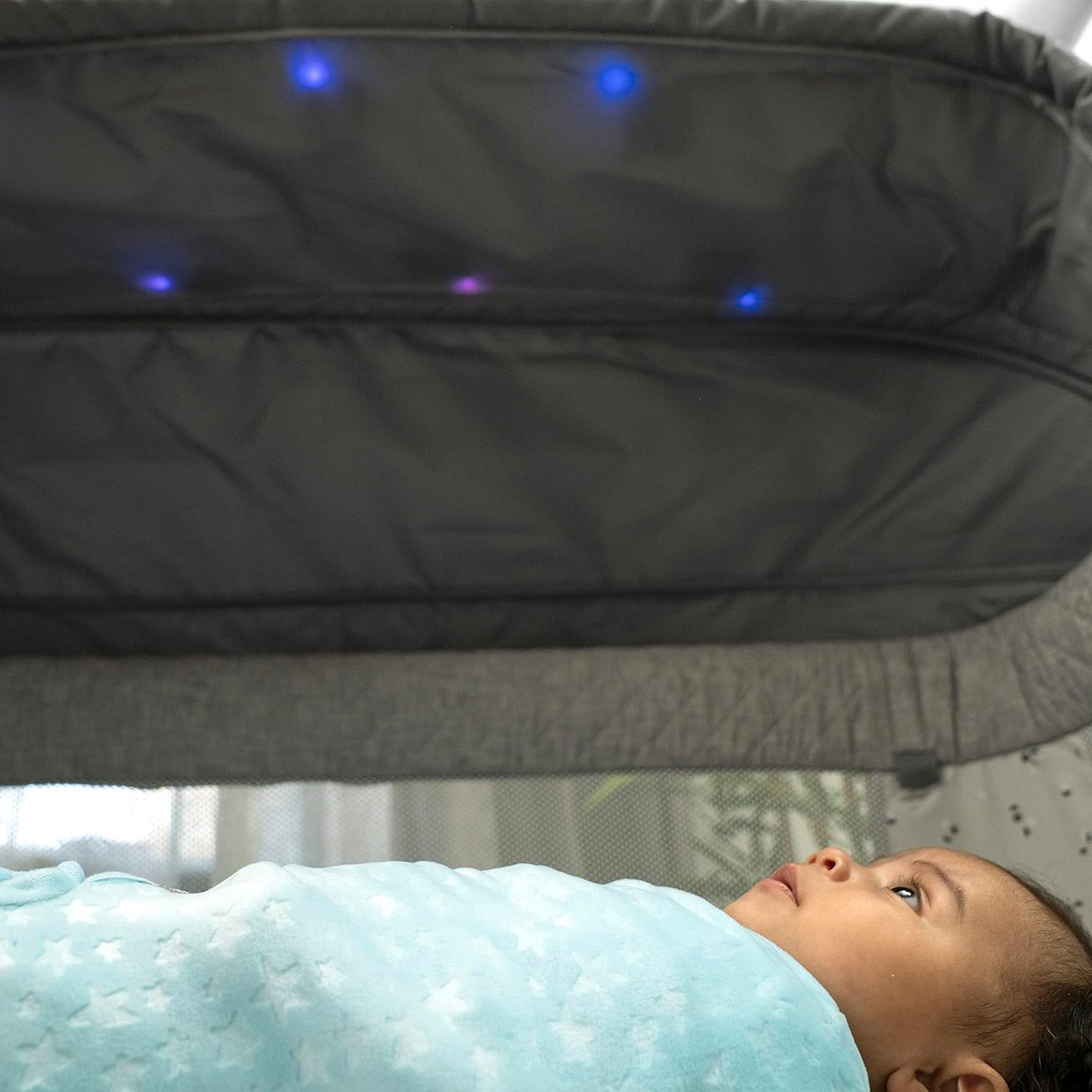 Ingenuity Dream Hero Starlight 3-in-1 Co-Sleeping Bassinet and Crib - Lume (Grey), Unisex, Newborn to 12 Months