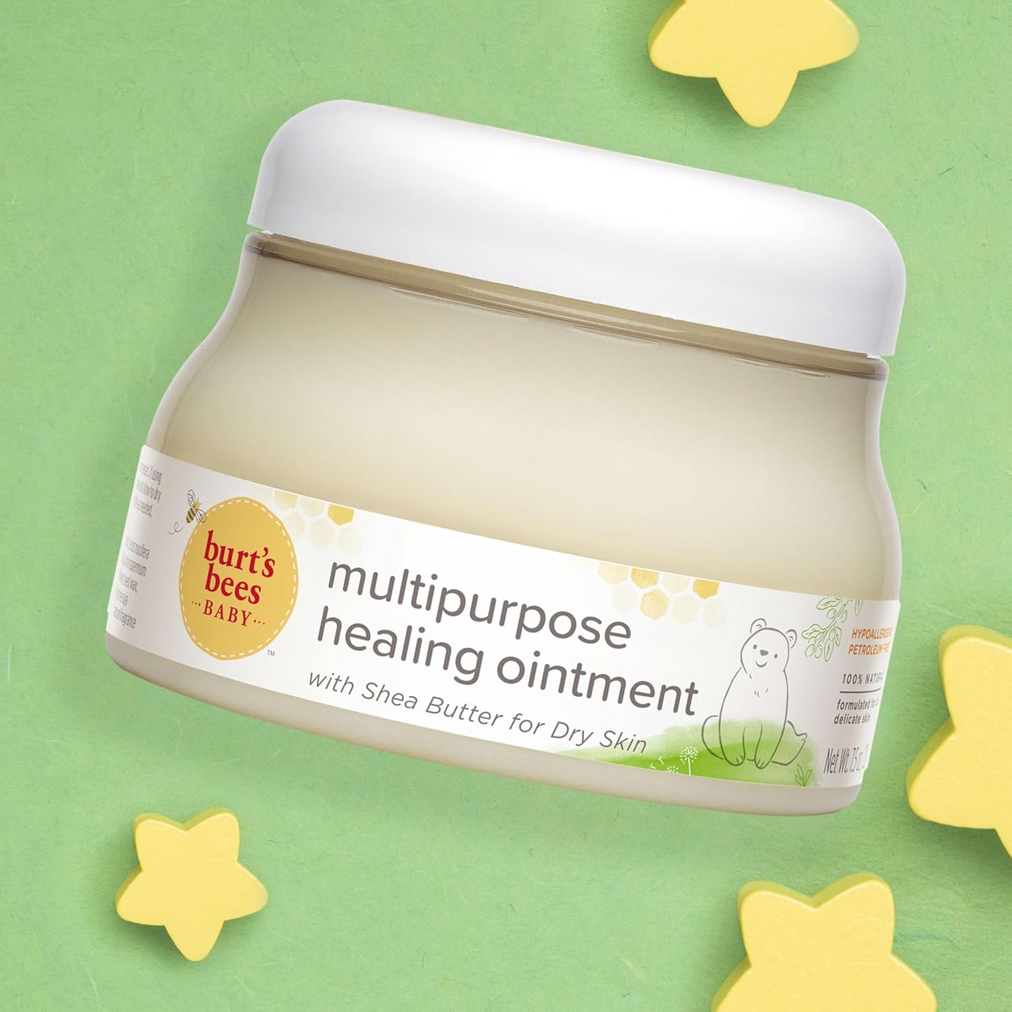 Burt's Bees Baby Diaper Rash Ointment, Maximum Strength, 40% Zinc Oxide, 100% Natural Origin, Pediatrician Tested, Net Weight 3 Ounces , Pack of 2