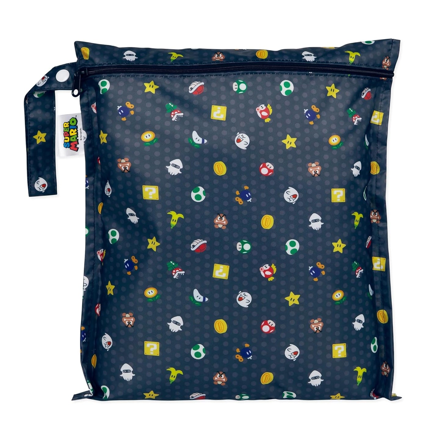 Bumkins Disney Waterproof Wet Bag for Baby, Travel, Swim Suit, Cloth Diapers, Pump Parts, Pool, Gym Clothes, Toiletry, Strap to Stroller, Daycare, Zip Reusable Bag, Packing Pouch, Winnie the Pooh