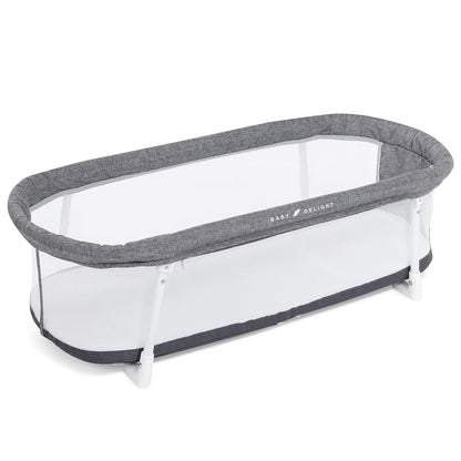 Baby Delight Snuggle Nest Bassinet, Portable Baby Bed, for Infants 0 – 5 Months, Driftwood Grey