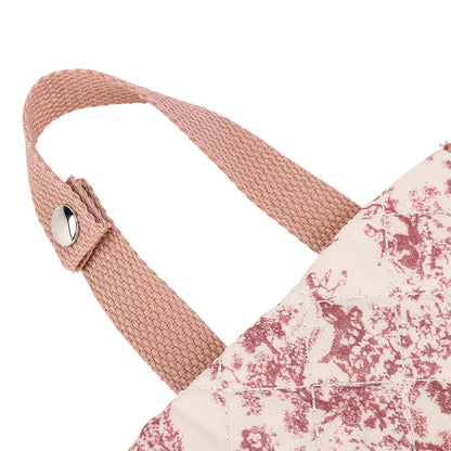 Quilted Baby Diaper and Wipes Pouch Portable Mommy Bag for Stroller Reusable Wipes Pouch with Lanyard for Casual Travel (Beige)