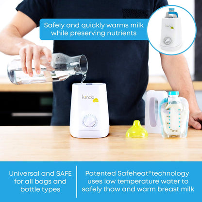Kiinde Kozii Baby Bottle Warmer and Breast Milk Warmer for Warming Breast Milk, Infant Formula and Baby Food