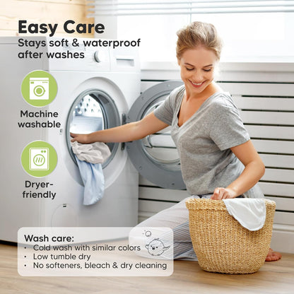 2-Pack Organic Bassinet Sheets for Girls, Boys - 100% Cotton Bassinet Mattress Sheets Compatible with Halo Bassinest Swivel Sleeper, Graco, Baby Delight, Chicco, Unisex Fitted Bassinet Sheets (Elly)