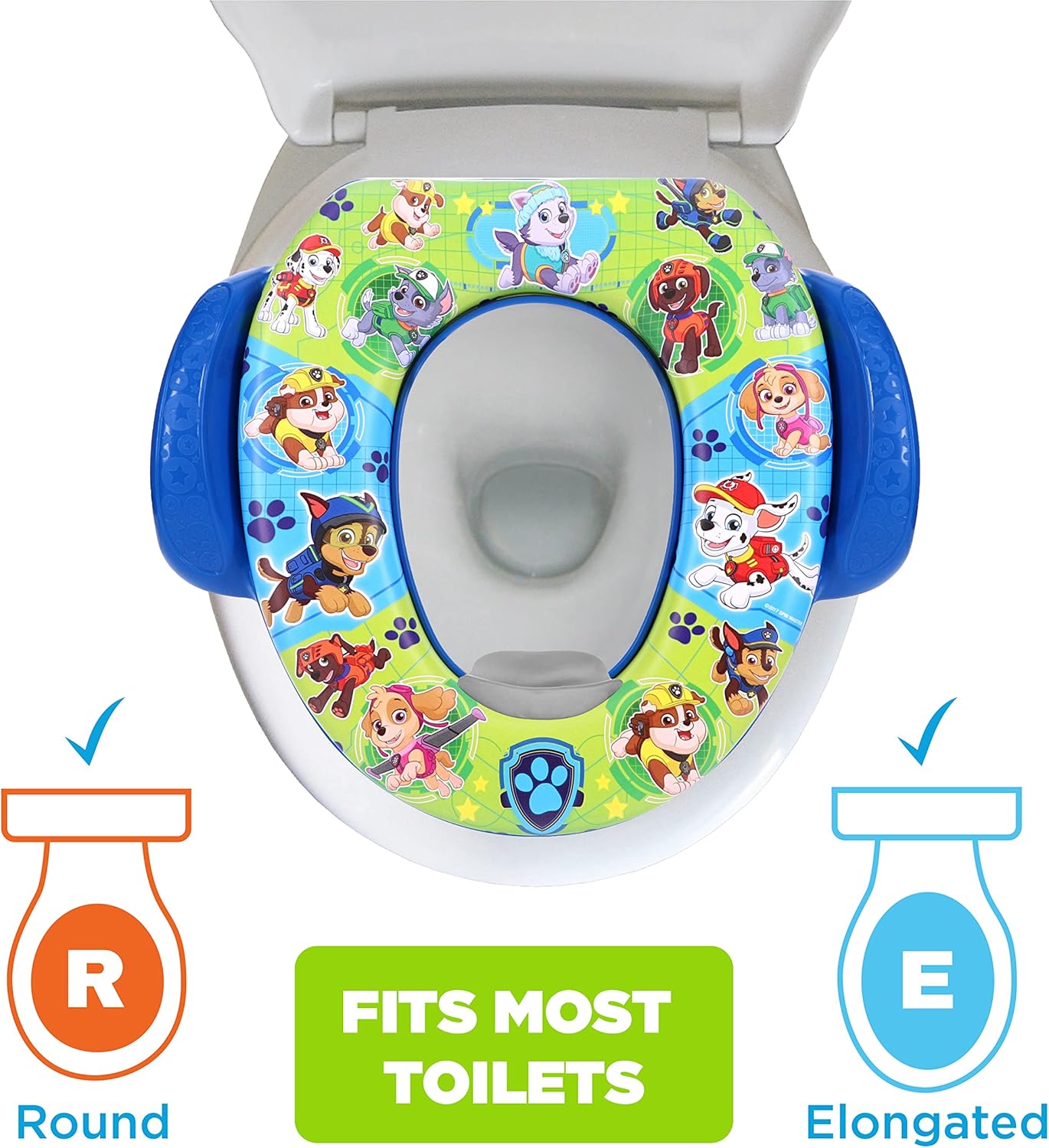 Nickelodeon PAW Patrol "Mission Paw" Soft Potty Seat and Potty Training Seat - Soft Cushion, Baby Potty Training, Safe, Easy to Clean