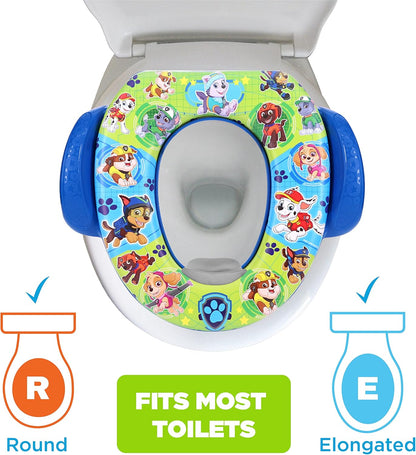 Nickelodeon PAW Patrol "Mission Paw" Soft Potty Seat and Potty Training Seat - Soft Cushion, Baby Potty Training, Safe, Easy to Clean