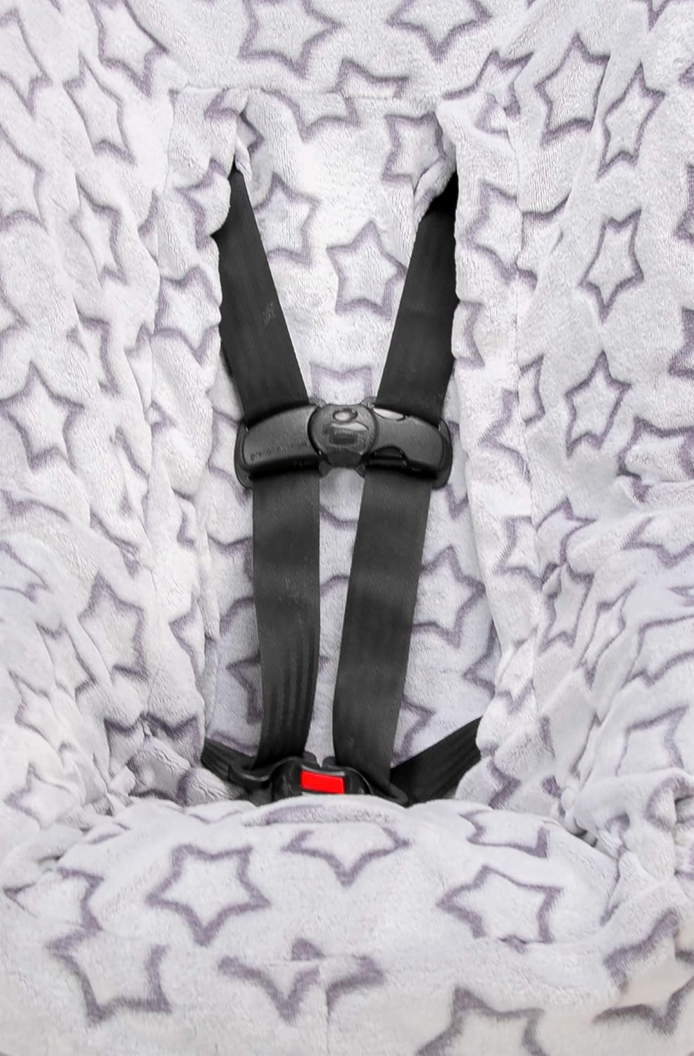 Niko Easy-Wash Children's Car Seat Cover & Liner - Cotton Jersey Gray & White Arrow Pattern - Universal FIT - Crash Tested - Waterproof SEAT Bottom - Easy to Clean - Machine Washable