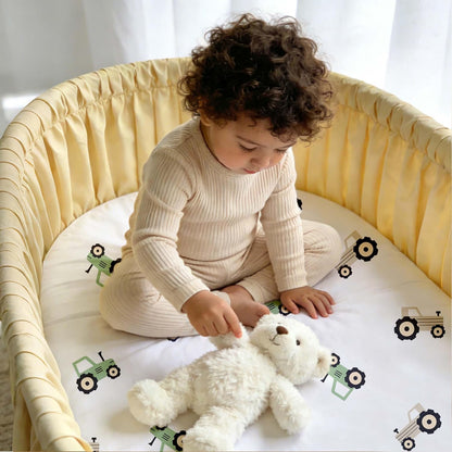 Bedside Sleeper Bassinet Fitted Sheets 20 x 33, 3 Pack Baby Delight Beside Me Dreamer,Babybond,Jimglo,koola,cowiewie,fodoss, Dream On Me Baby Square Bassinet, Pink Animal