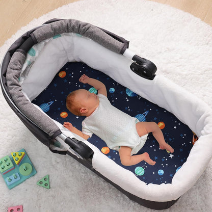 PHF 3 Pack Soft Mini Crib Sheets, Floral & Animal Pack N Play Sheets for Baby Boys Girls, No Slip Universal Fit for Pack N Play, Playard, Portable and Mini Crib Mattresses,Floral & Animal