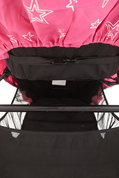 Stroller Rain Cover Universal, Baby Travel Weather Shield, Windproof Waterproof, Protect from Dust Snow (Black)