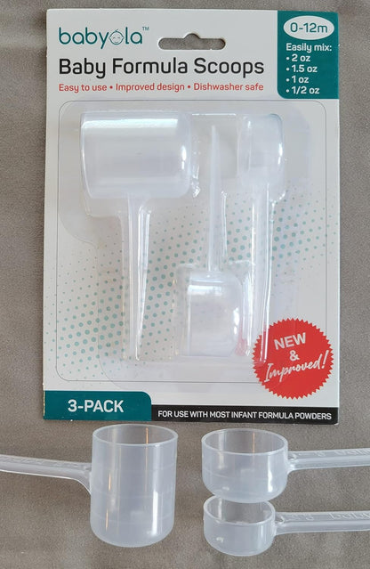 Baby Formula Scoops for Infants & Newborns; Easily make 1/2oz, 1oz or 2oz of milk