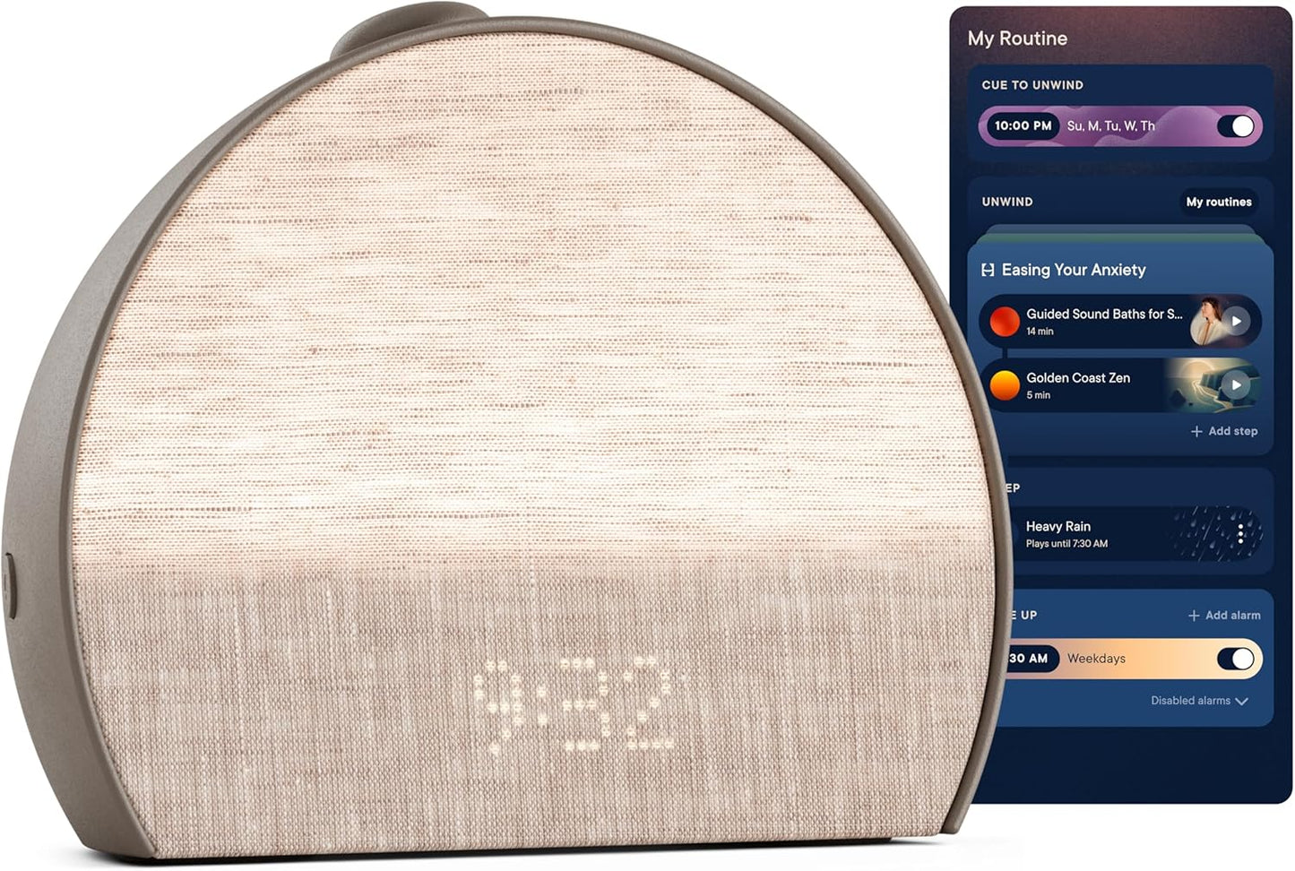 Hatch Restore 3 Sunrise Alarm Clock, Sound Machine, Smart Light (Putty) - White Noise, Screen-Free Sleep Routine
