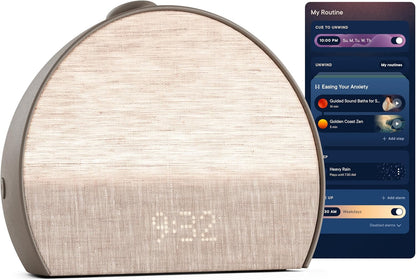 Hatch Restore 3 Sunrise Alarm Clock, Sound Machine, Smart Light (Putty) - White Noise, Screen-Free Sleep Routine