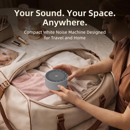Kipcush White Noise Machine with Night Light – Nursery Sound Machine with Soft Non-Glare Lamp, 30 Soothing Sounds, 8 Color Lights, Up to 8-Hour Timer for Baby & Adults