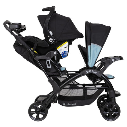 Baby Trend Sit N' Stand® Double 2.0 Stroller, Dash Black