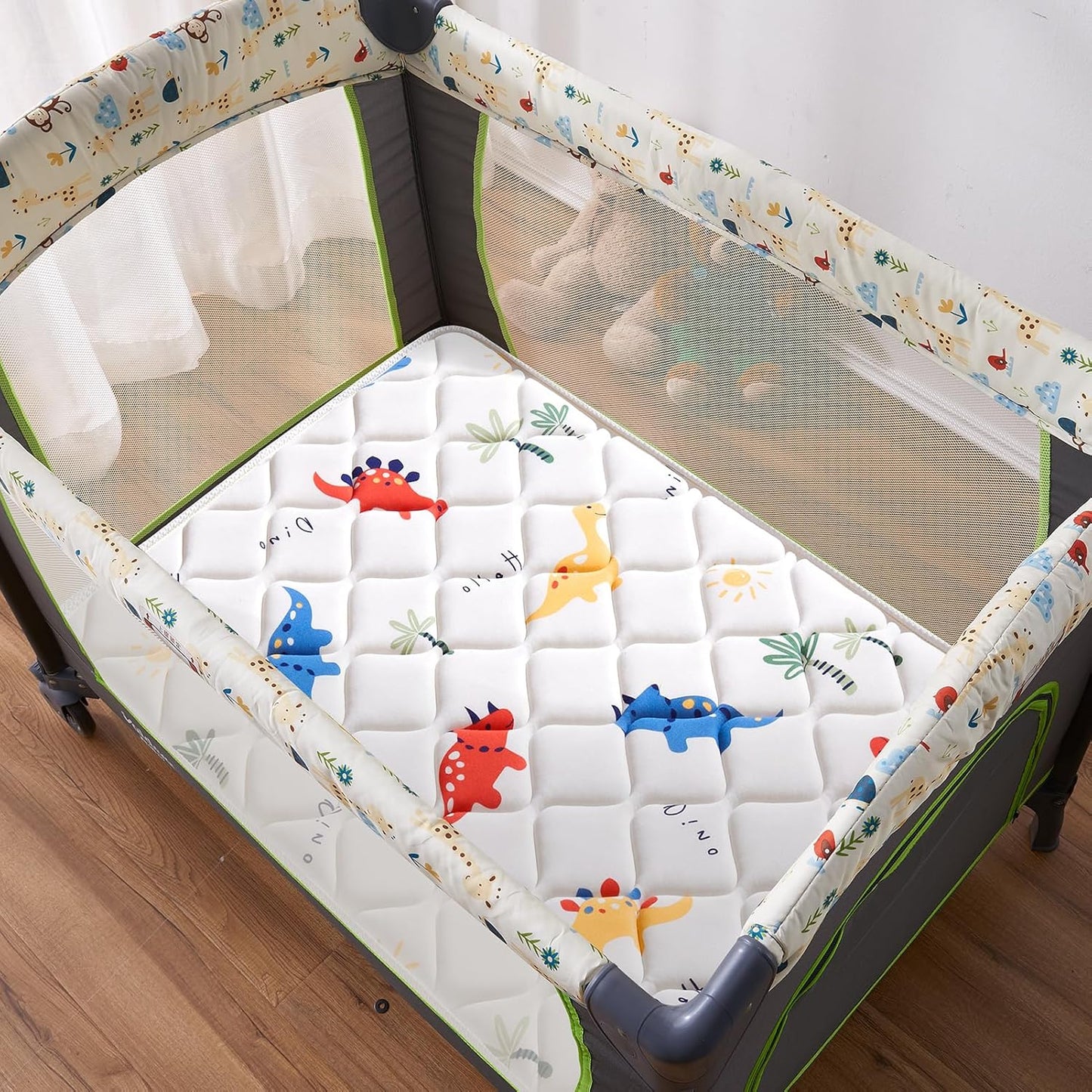 Lillibearas Pack and Play Mattress 38" x 26" x 1.5", Firm Support and Comfort Foam, Soft Playard Mattress for Babies and Toddlers, Baby Essentials Items