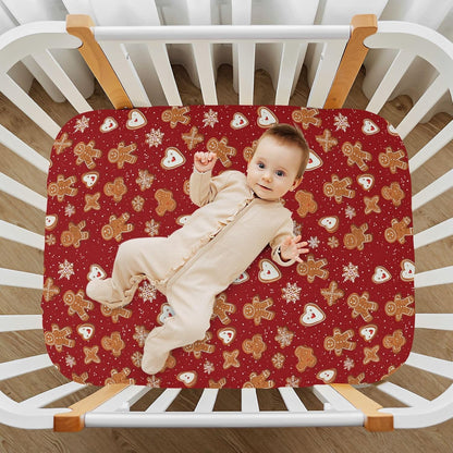 Baby Crib Sheet Cute Goose Flowers Crib Mattress for Boys and Girls Playard Sheet Soft Breathable Fitted Baby Mattress Cover 52x28in