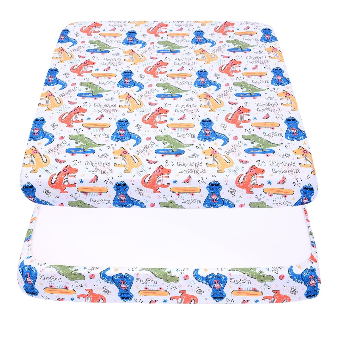 Cloele Square Playard Fitted Sheet 36x36, Ultra Soft Polyester Playpen Sheet for Baby & Pet, Dogs Pattern Pack and Play Crib Sheets, Portable Playard Mattress Cover