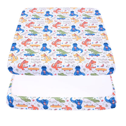 Cloele Square Playard Fitted Sheet 36x36, Ultra Soft Polyester Playpen Sheet for Baby & Pet, Dogs Pattern Pack and Play Crib Sheets, Portable Playard Mattress Cover