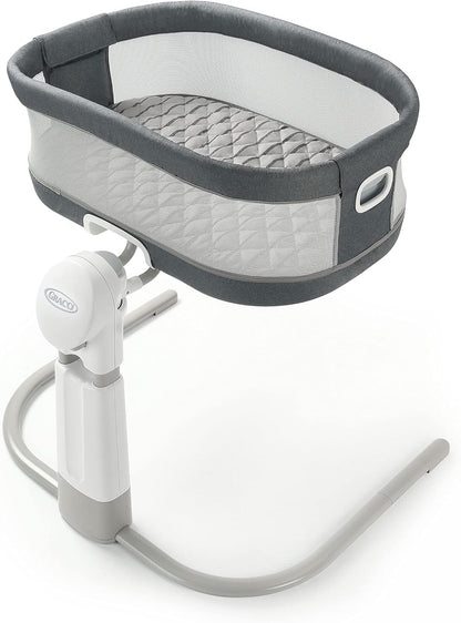 Graco® DreamMore Bedside, Newborn, Travel, Portable Bassinet for Newborn Babies to 6 Months, Willow