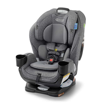 Graco Extend2Fit 3-in-1 Convertible Car Seat, 3 Modes – Rear Facing, Forward Facing Baby Car Seat and Highback Booster Seat, Adjustable Extension Panel for Extra Legroom, Ashten