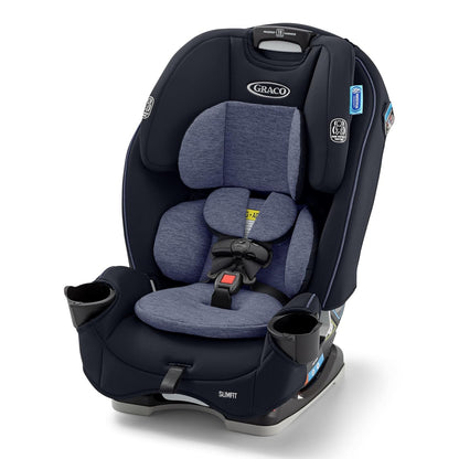 Graco Slimfit 3-in-1 Convertible Car Seat, Slim Car Seat with Space-Saving Design, Highback Booster Seat with 10-Position Headrest, Rear Facing and Forward Facing Carseat, Darcie