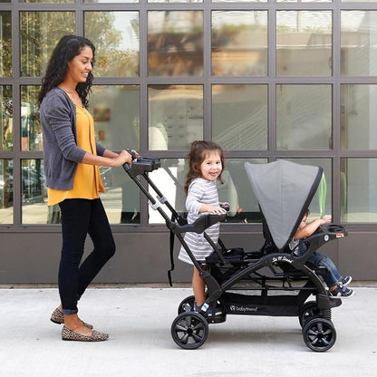 Baby Trend Sit N' Stand® Double 2.0 Stroller, Dash Black