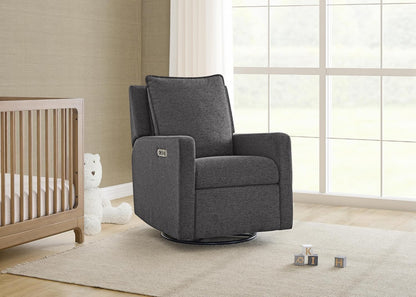 babyGap Harlowe Power Recliner with USB-A and Type-C Ports by Delta Children - Greenguard Gold Certified – Stain-Resistant Performance Fabric is Oeko-TEX Standard 100 Certified, Sand