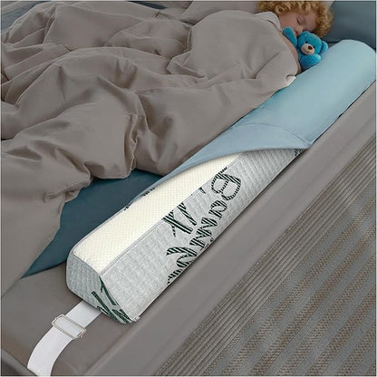Baby Bed Bumpers for Toddlers with Adjustable Band, Foam Bed Guard Rail for Kids Bed Twin Full Queen King Size Bed, 1 Pack