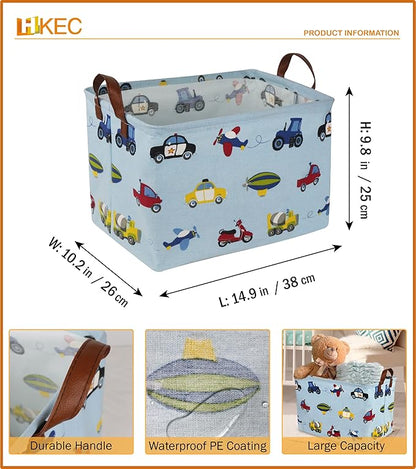 Rectangle Storage Basket, Storage Bins with Handles, Books Box, Gift Baskets(Car)