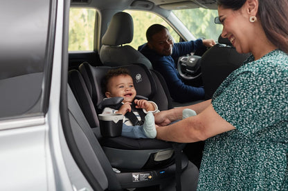Safety 1st Turn and Go 360 ST Rotating All-in-One Convertible Car Seat, SafetySwivel Technology, SecureTech Installation, 3-in-1 Rear-Facing, Forward-Facing, Booster, 5-100 lbs, Siberian Caviar