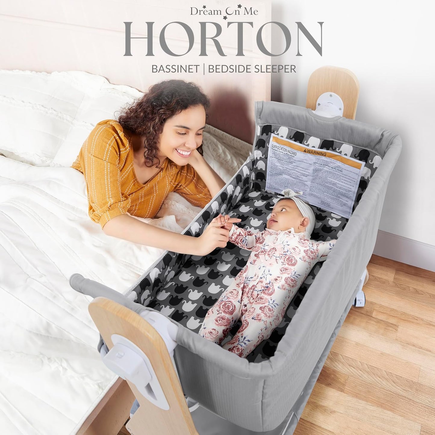 Dream on Me Horton Bassinet and Bedside Sleeper