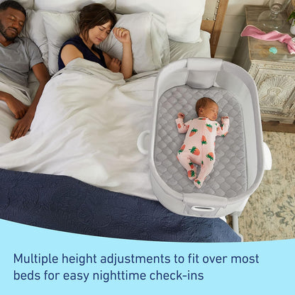Graco® DreamMore Bedside, Newborn, Travel, Portable Bassinet for Newborn Babies to 6 Months, Willow