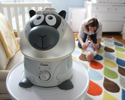 Crane Cute Animal Humidifier for Kids Bedroom and Nursery, Ultrasonic Cool Mist, 1 Gallon, Auto Shut Off, Cool Mist Humidifier