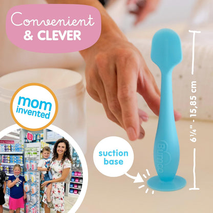 Bumco Diaper Cream Spatula (2-Pack) - BPA-Free Diaper Bag Essentials, Soft & Flexible Butt Spatula Baby, Mom-Invented Butt Paste Spatula, Diaper Cream Applicator, Bumco Baby Bum Brush, Diaper Spatula