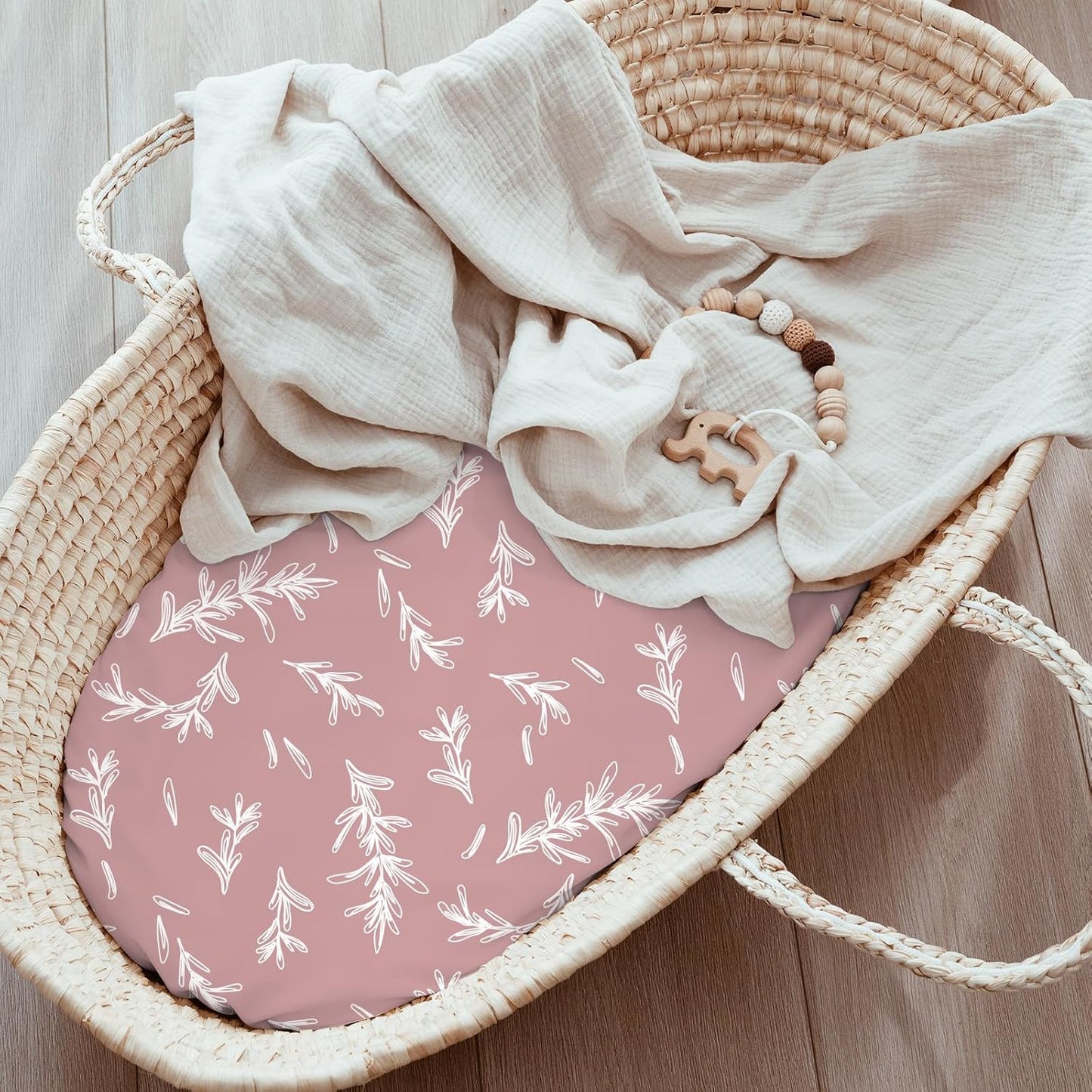 Bedside Sleeper Bassinet Fitted Sheets 20 x 33, 3 Pack Baby Delight Beside Me Dreamer,Babybond,Jimglo,koola,cowiewie,fodoss, Dream On Me Baby Square Bassinet, Pink Animal