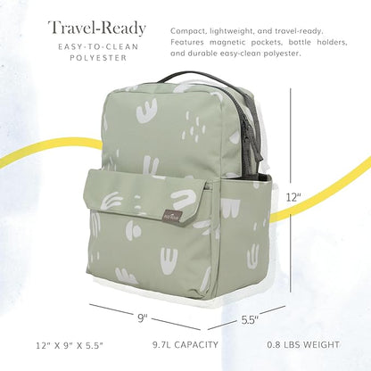 RED ROVR Mini Roo Lightweight Backpack | 6 pockets for everyday essentials (Pear Doodle)